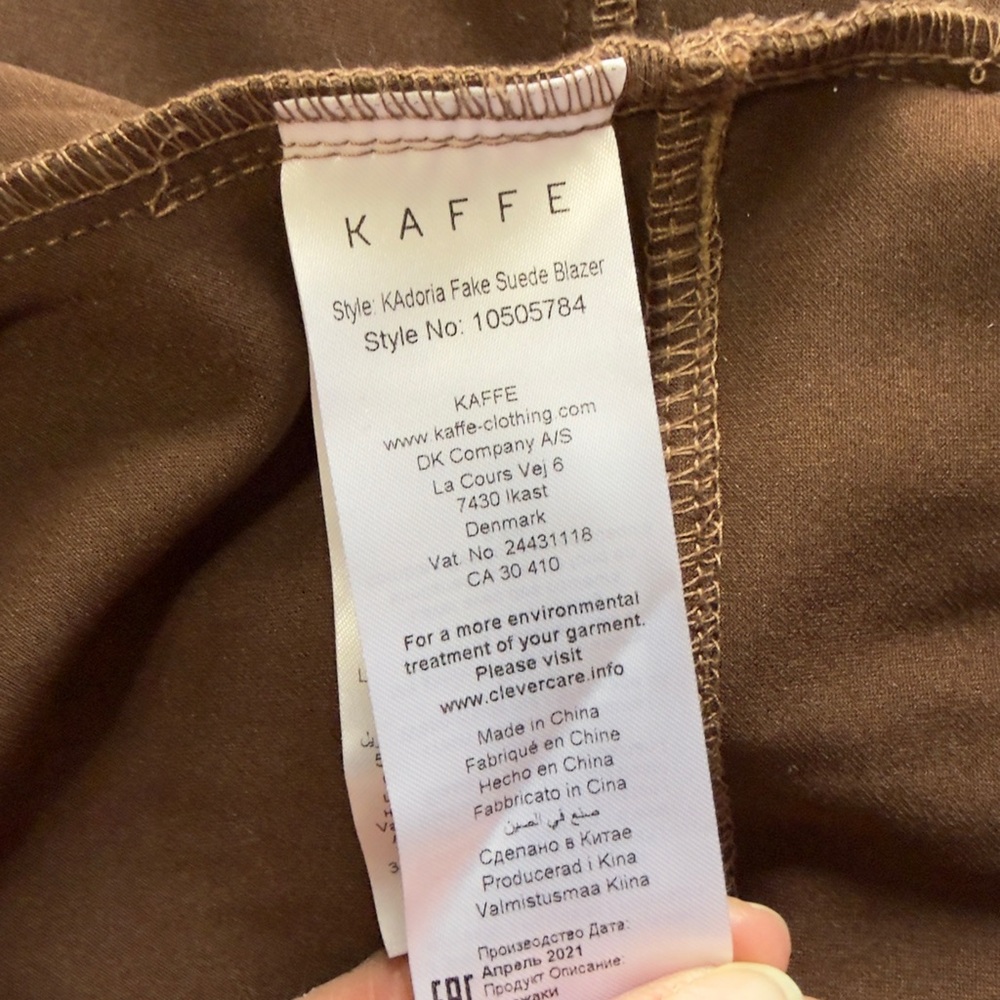 KAFFE Women's Brown Trench Coat - EUC - L - Picture 4 of 9